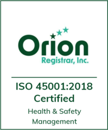 Orion ISO 45001 Certified