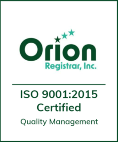 Orion ISO 9001 Certified